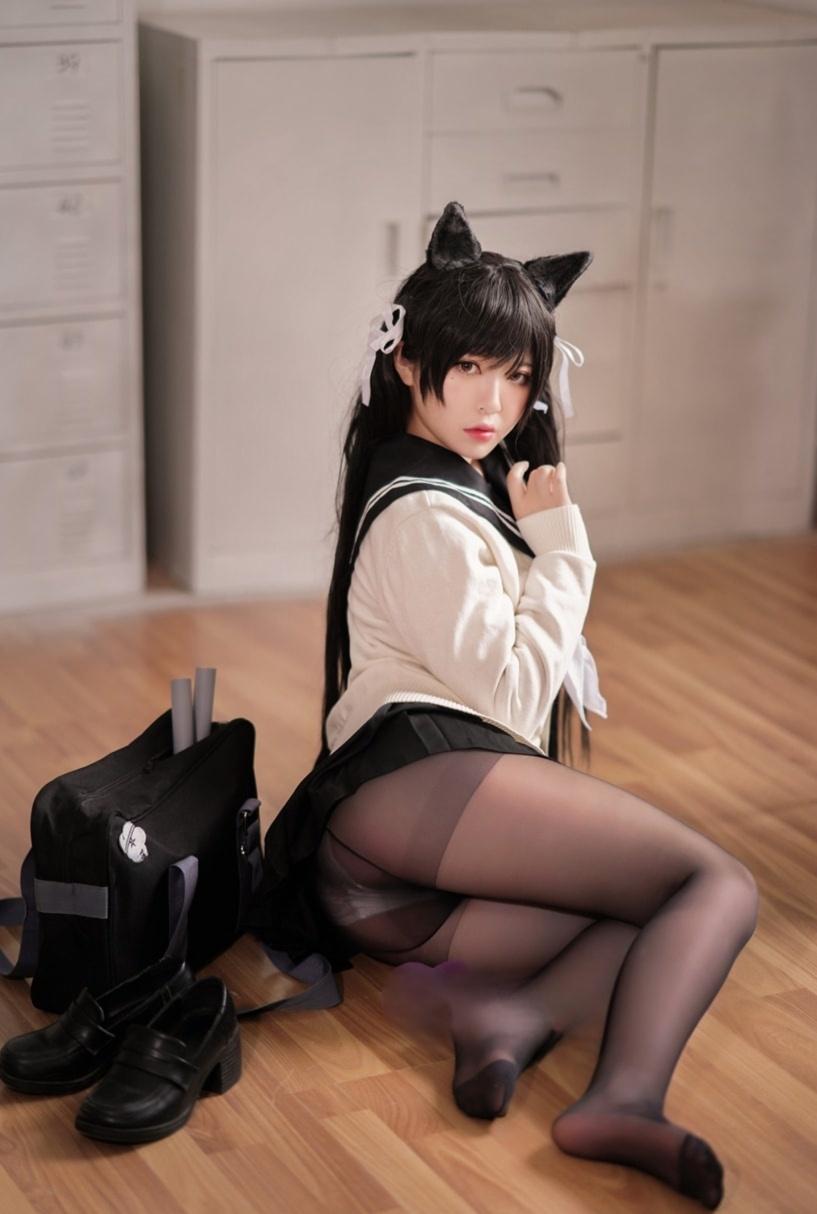 半半子 爱宕 学园幻想曲-完美coser