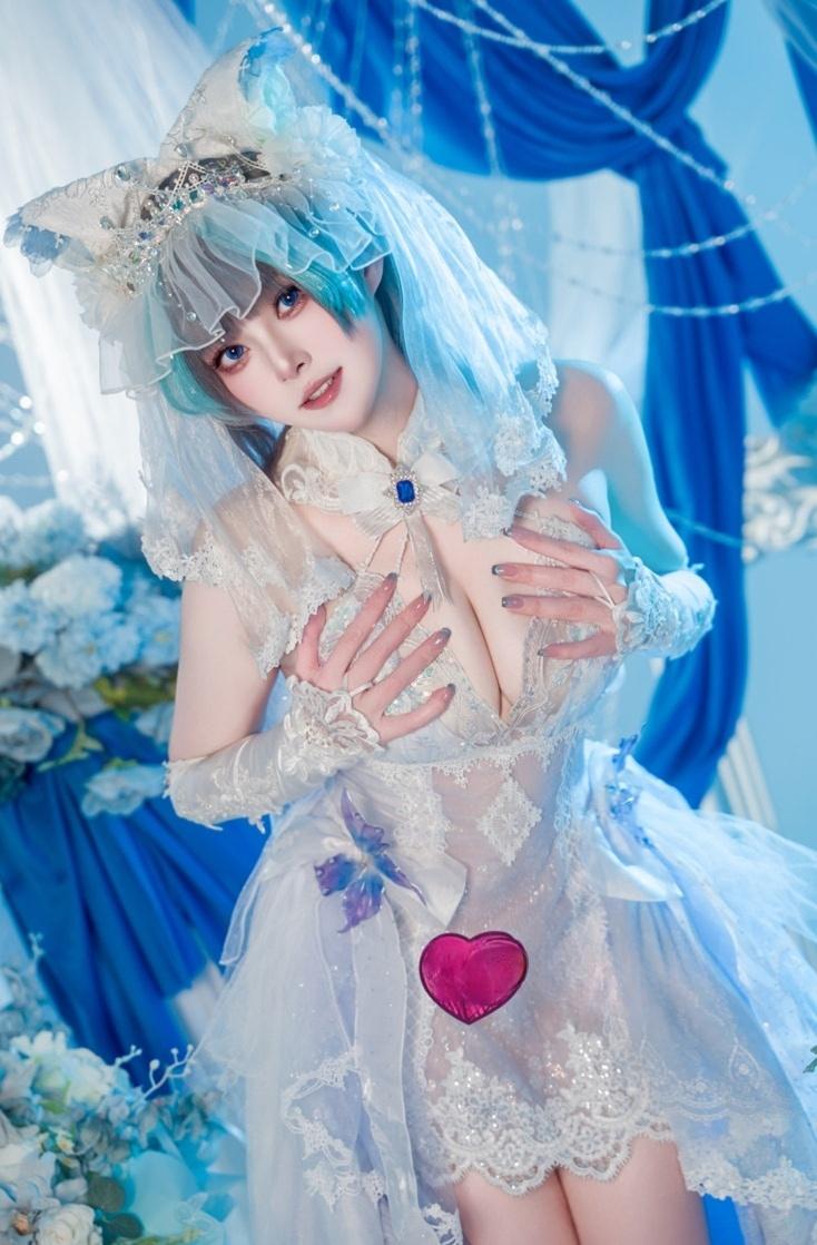 Natsuko夏夏子 – 碧蓝航线 柴郡婚纱-美女推荐