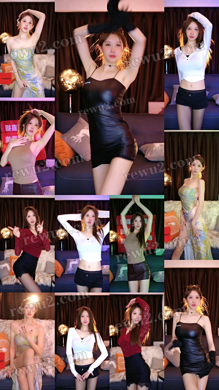 抖音主播 迷人的黎闪电 精选跳舞（12V1.6G）素材分享