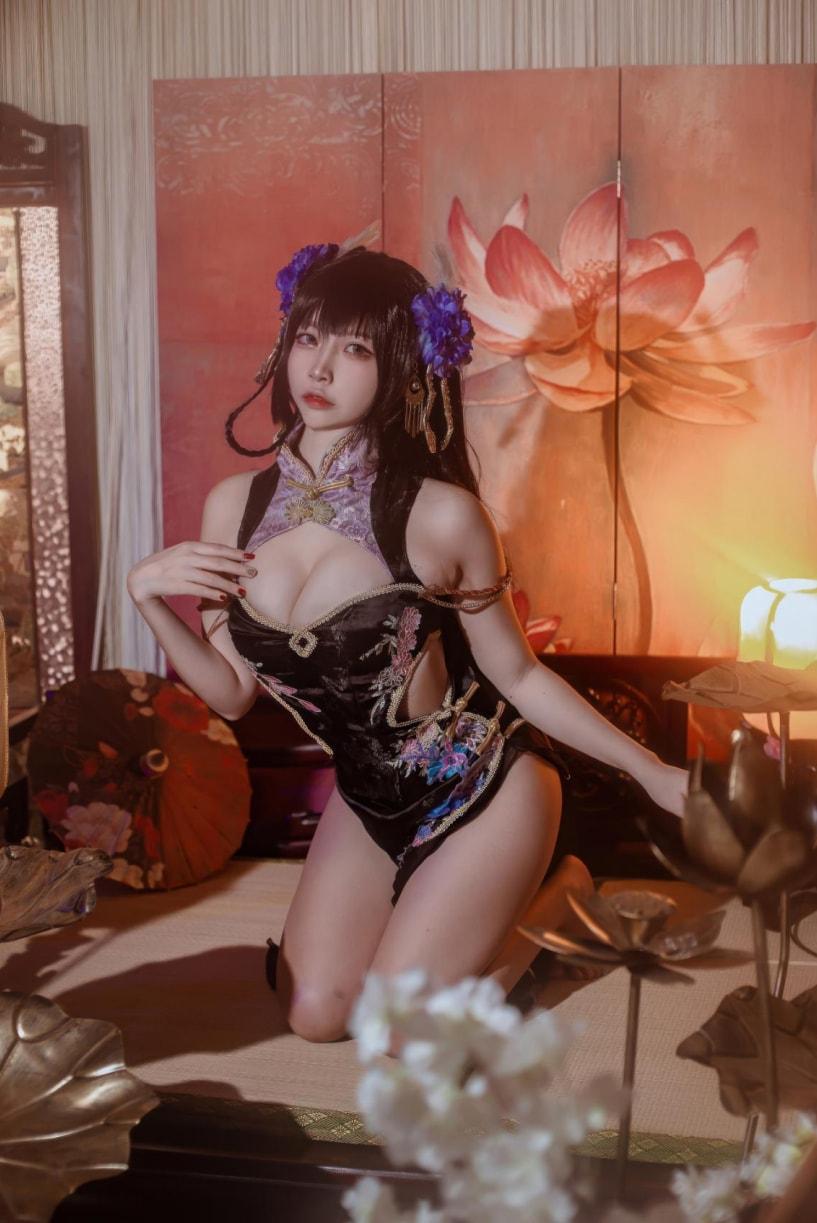 二佐Nisa – 碧蓝航线-比叡鲟旗袍-值得一看