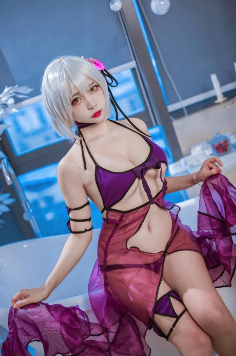 二佐Nisa – FATE-黑贞水着-不看后悔