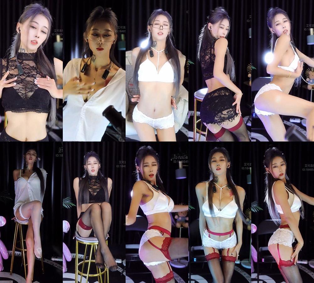 网易CC 时光直播艾可活跳舞蕾丝微透素材分享