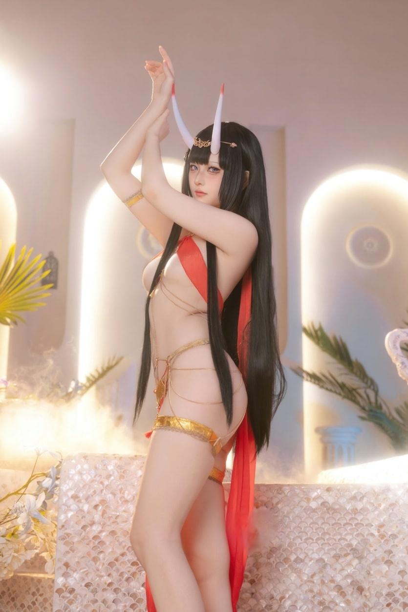 屿鱼 碧蓝航线 能代 赤纱浴影-让人受不了